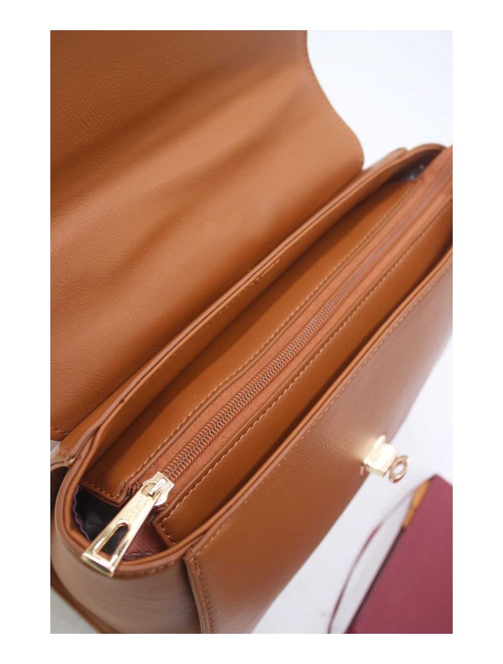 Sac à Main Classique Effet Croco 24B-5890-Marron