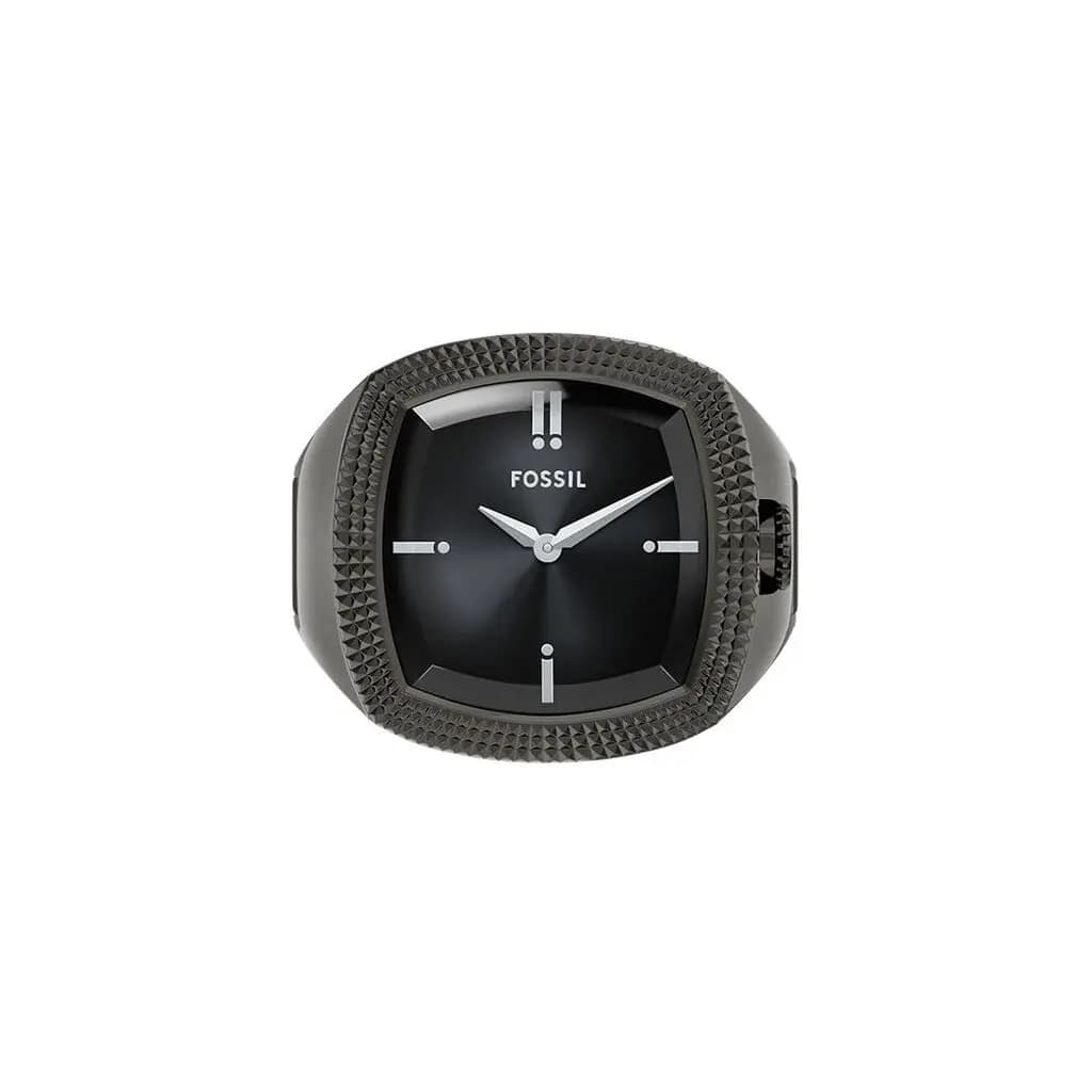 Montre Fossil Machine Luxe Watch Ring Noir