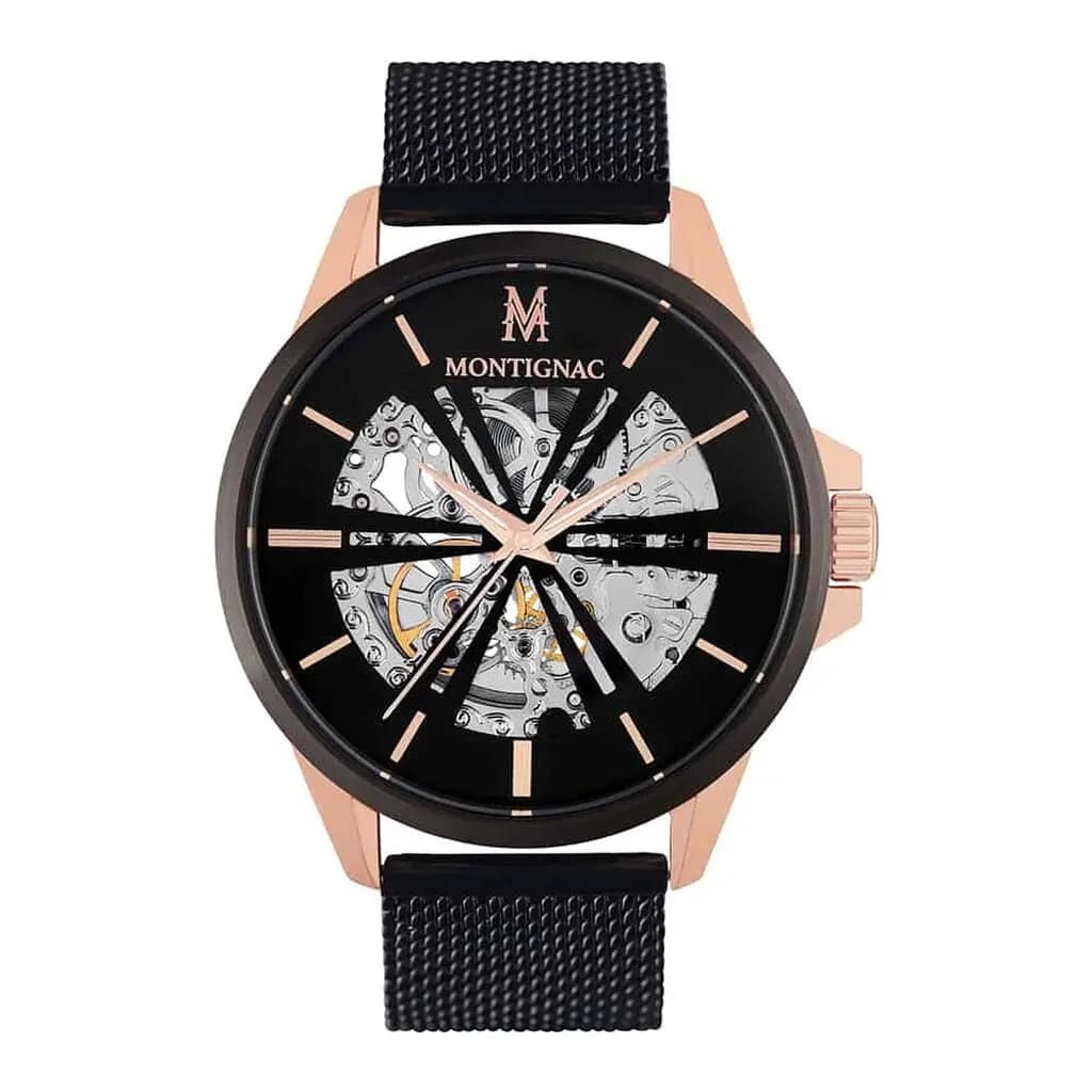 Montre Montignac Round Automatique Noir