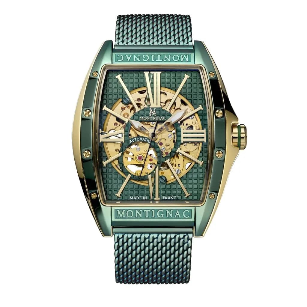 Montre Montignac Tonneau Automatique Vert
