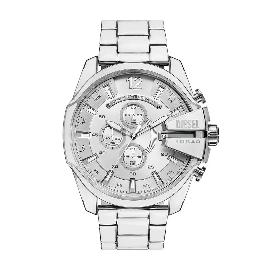 Montre Diesel Mega Chief Argenté