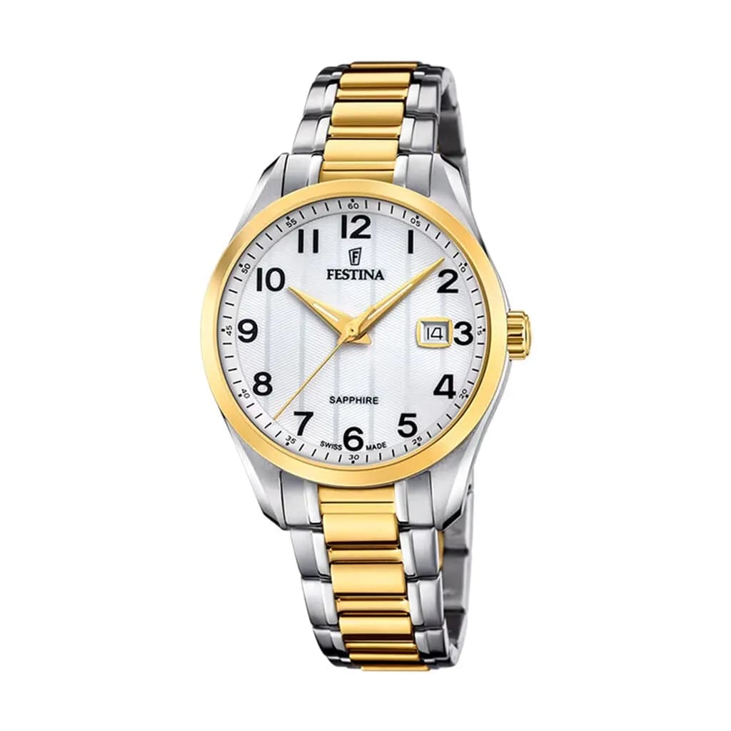 Montre Festina Swiss Made 37,5 Argenté