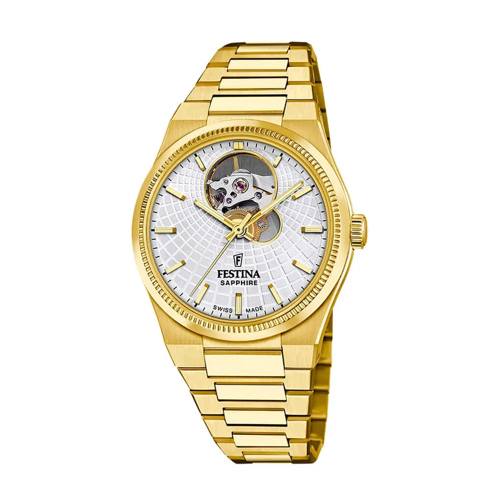 Montre Festina Swiss Made Automatic 35 Argenté