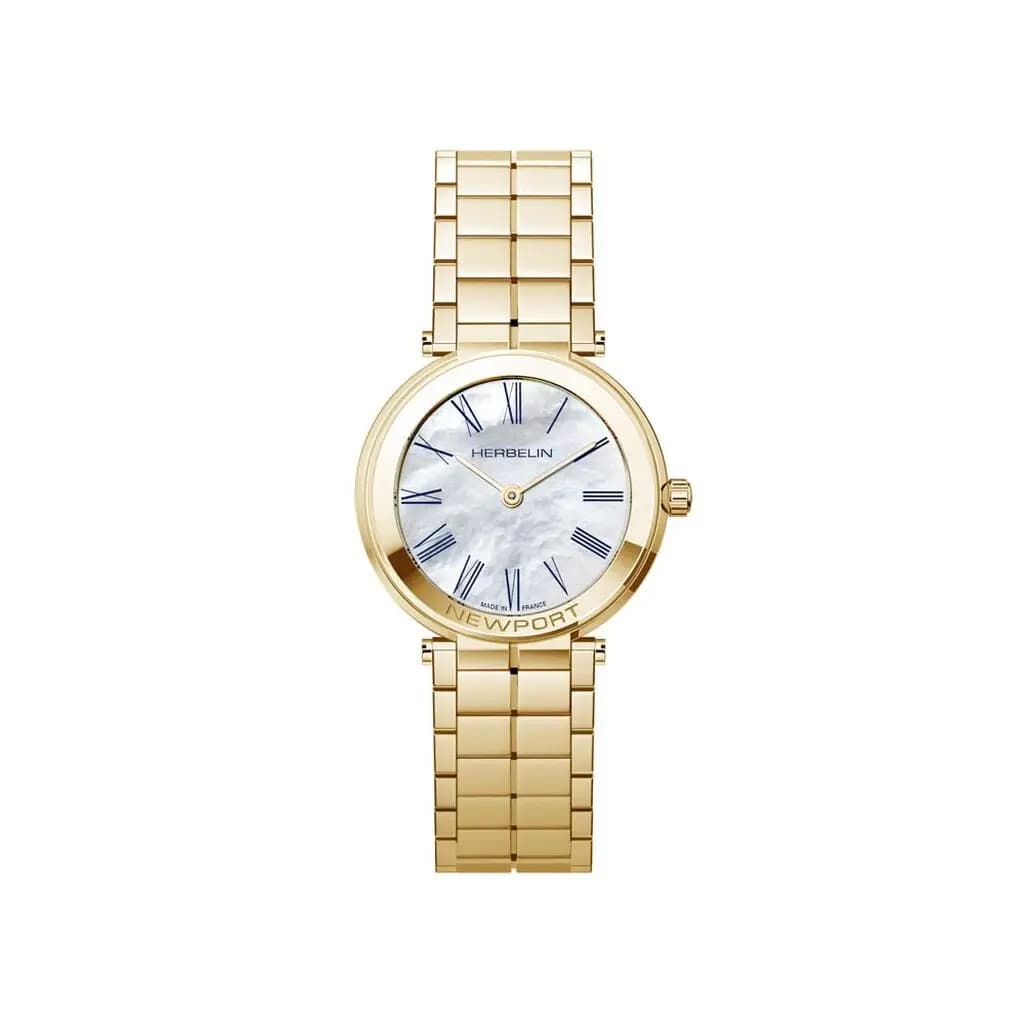 Montre Herbelin Newport Slim Nacre Blanche
