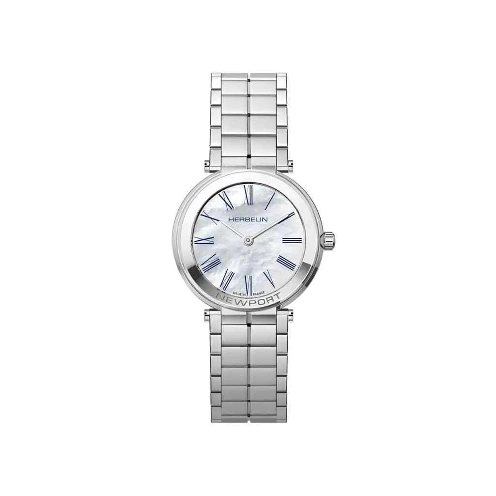 Montre Herbelin Newport Slim Nacre Blanche