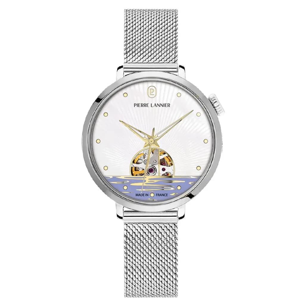 Montre Pierre Lannier Australe Nacre Blanche