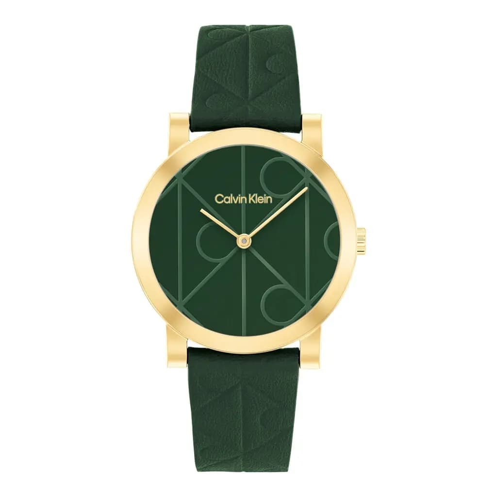 Montre Calvin Klein Monogram Vert