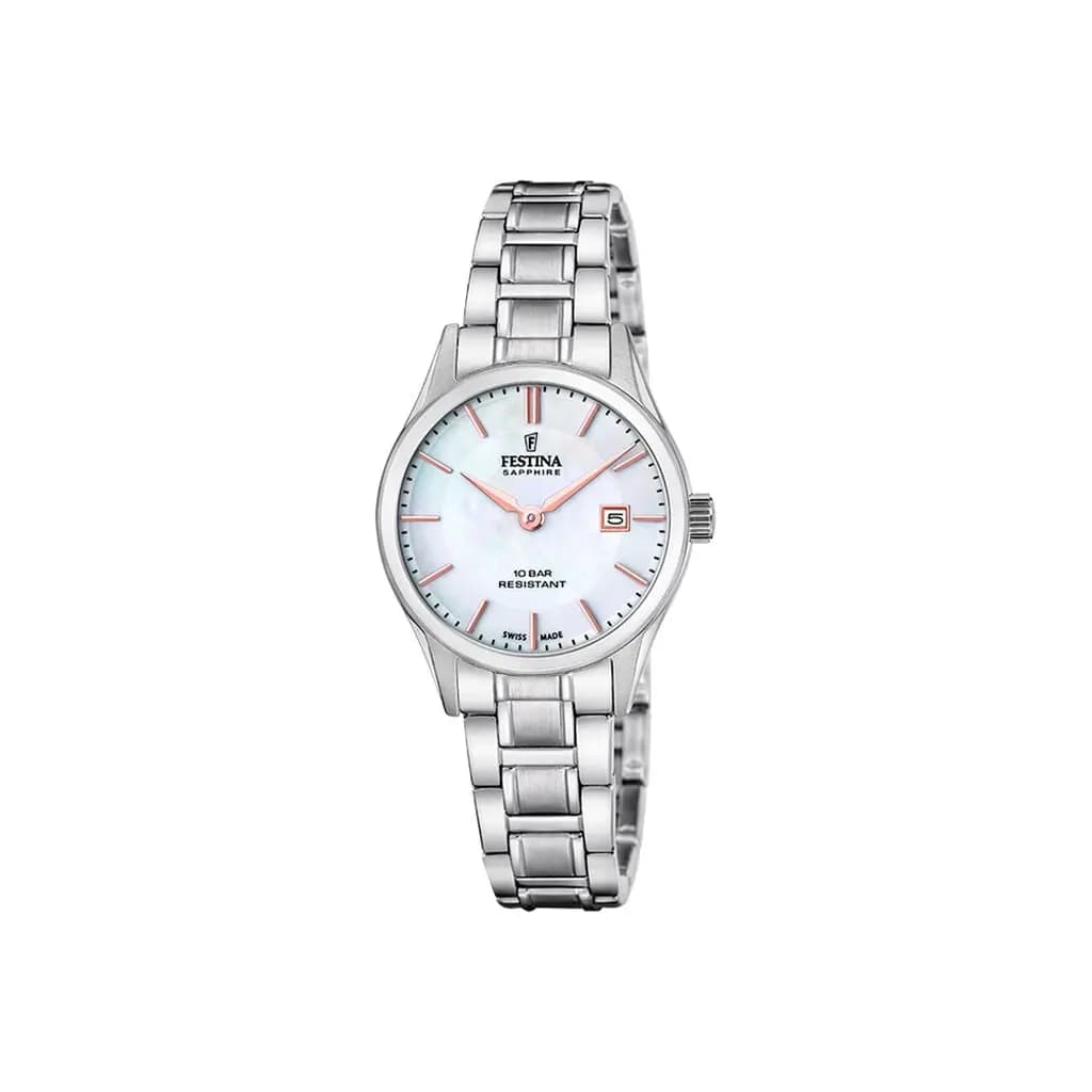 Montre Festina Swiss Made 29 Nacre Blanche