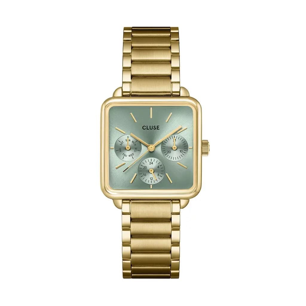 Montre Cluse La Tétragone Multifunction Vert