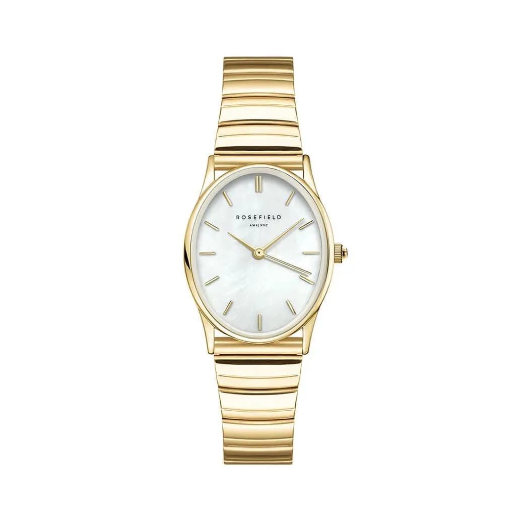 Montre Rosefield Oval Nacre Blanche