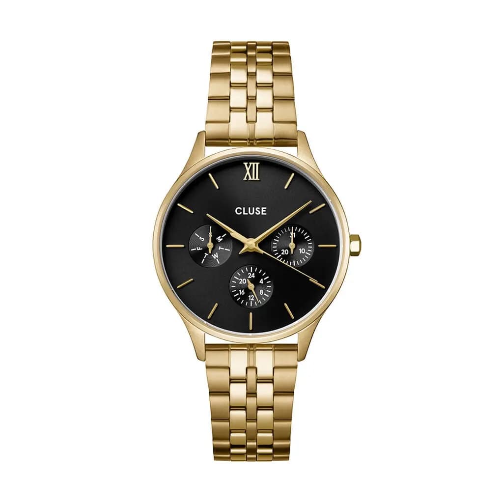 Montre Cluse Minuit Multifonction Noir