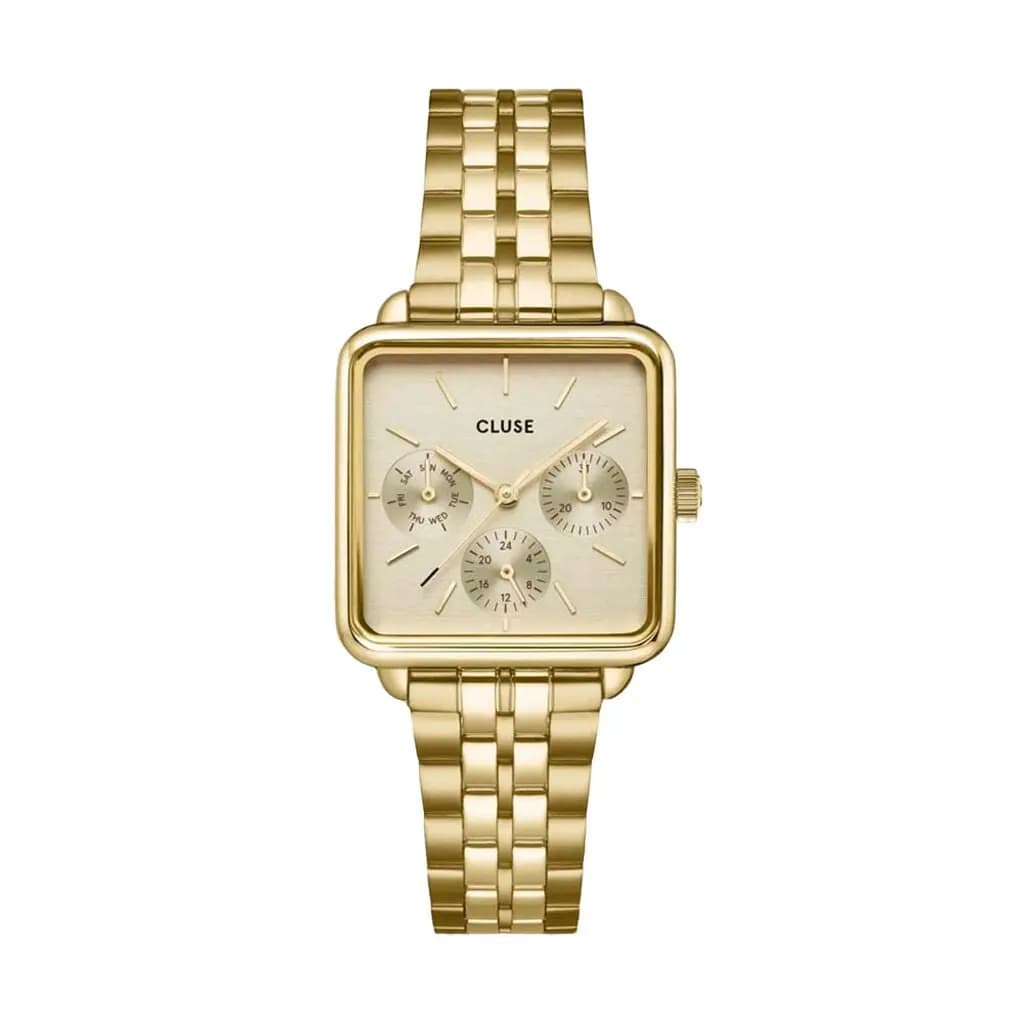 Montre Cluse La Tetragone Multifunction Doré