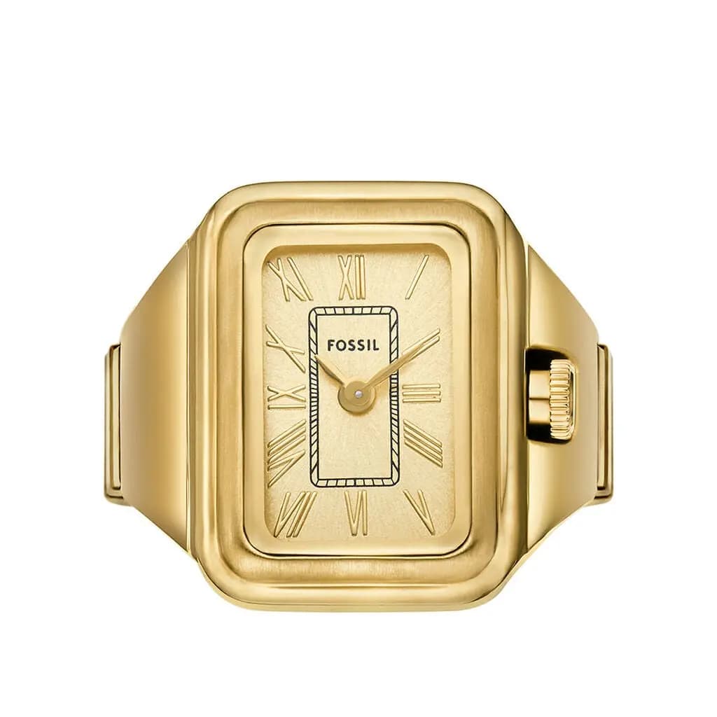 Montre Bague Fossil Raquel Watch Ring Doré