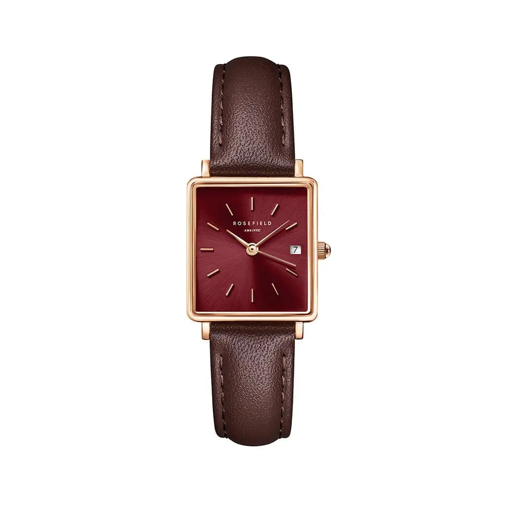 Montre Rosefield Boxy Xs Bordeaux