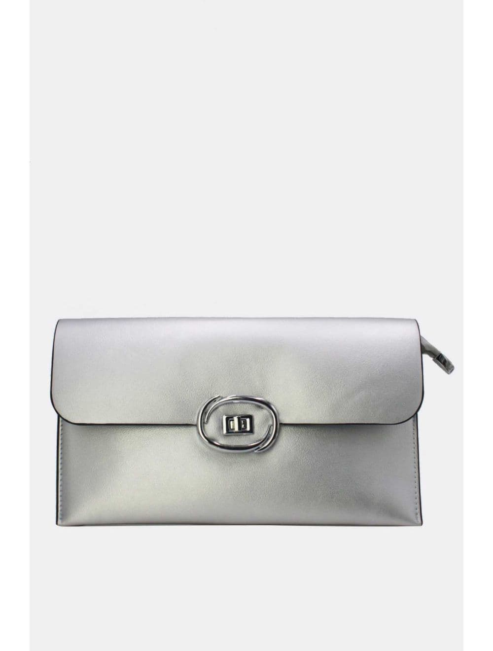 Pochette Bandoulière Effet Tressé RÉASSORT 25P-6419-Argenté