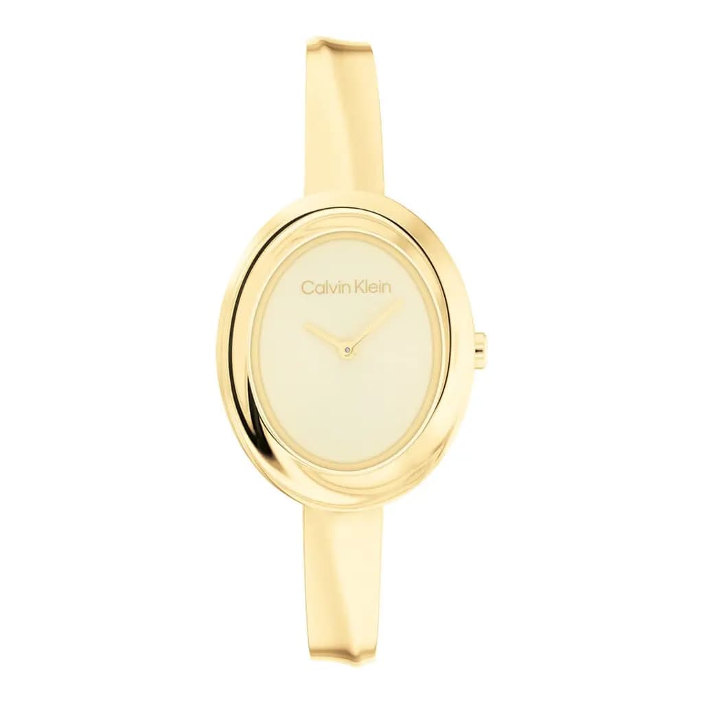 Montre Calvin Klein Twisted Bezel Doré