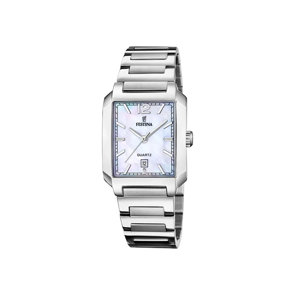 Montre Festina On The Square Nacre Blanche