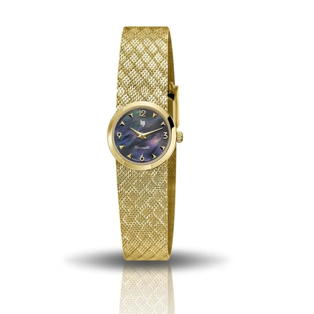 Montre Lip Henriette 22 Nacre Noire