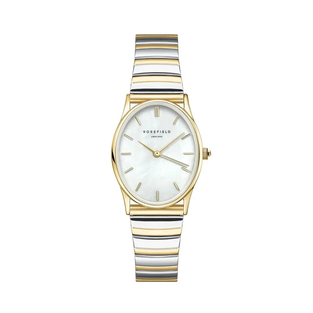 Montre Rosefield Oval Nacre Blanche
