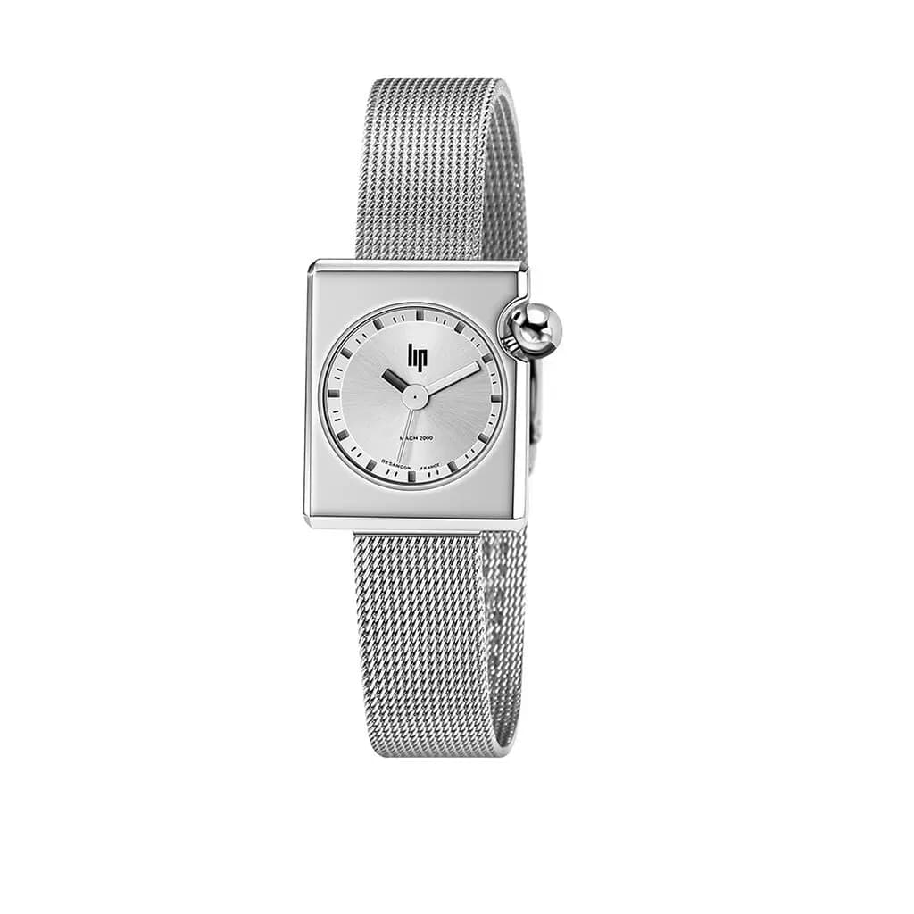 Montre Lip Mach 2000 Mini Square Argenté