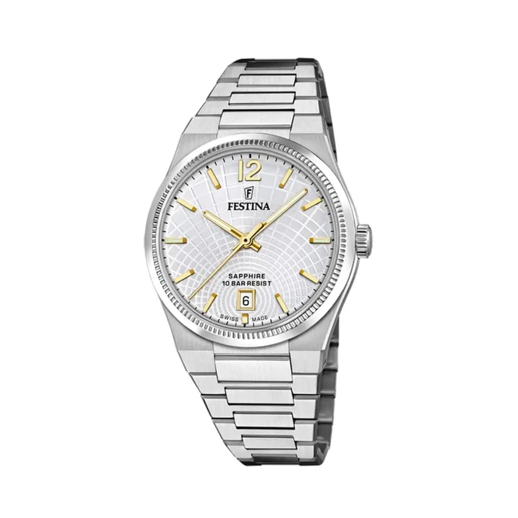Montre Festina Swiss Made 35 Argenté