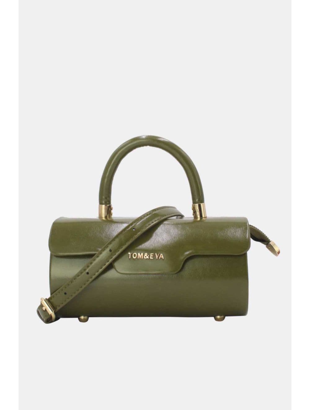 Petit Sac à Main Rigide Effet Vernis 25P-6384-Vert