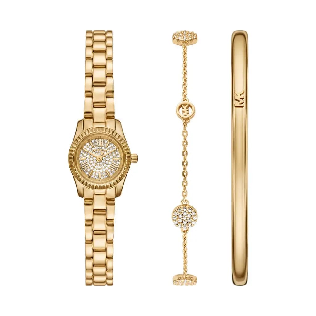 Coffret De Montre Michael Kors Micro Lexington Doré