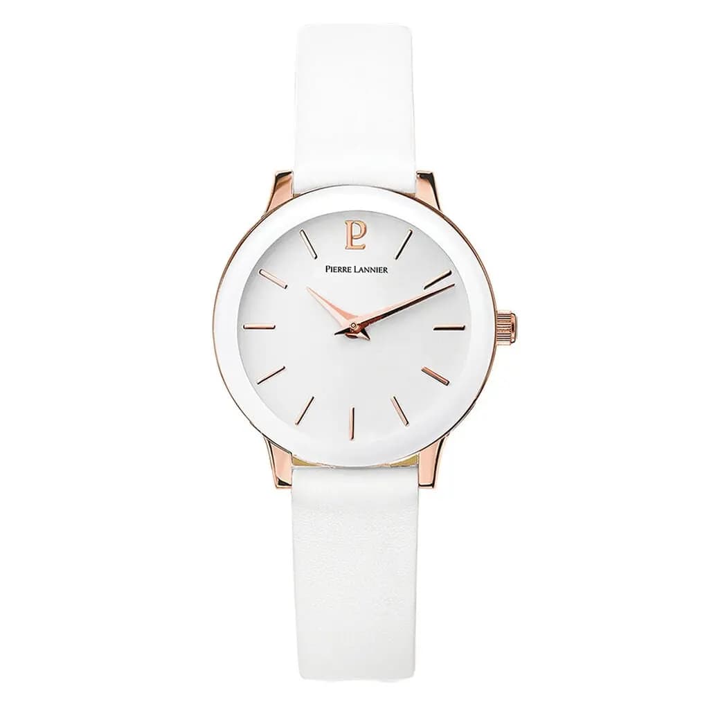 Montre Pierre Lannier Week End Ligne Pure Blanc