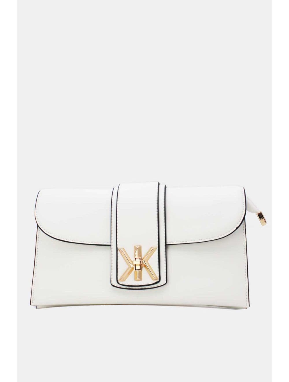 Pochette Bandoulière Avec Languette 25P-6315-Blanc