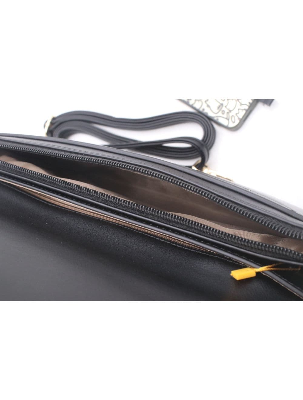 Pochette Bandoulière Effet Cuir 24P-6152-Noir