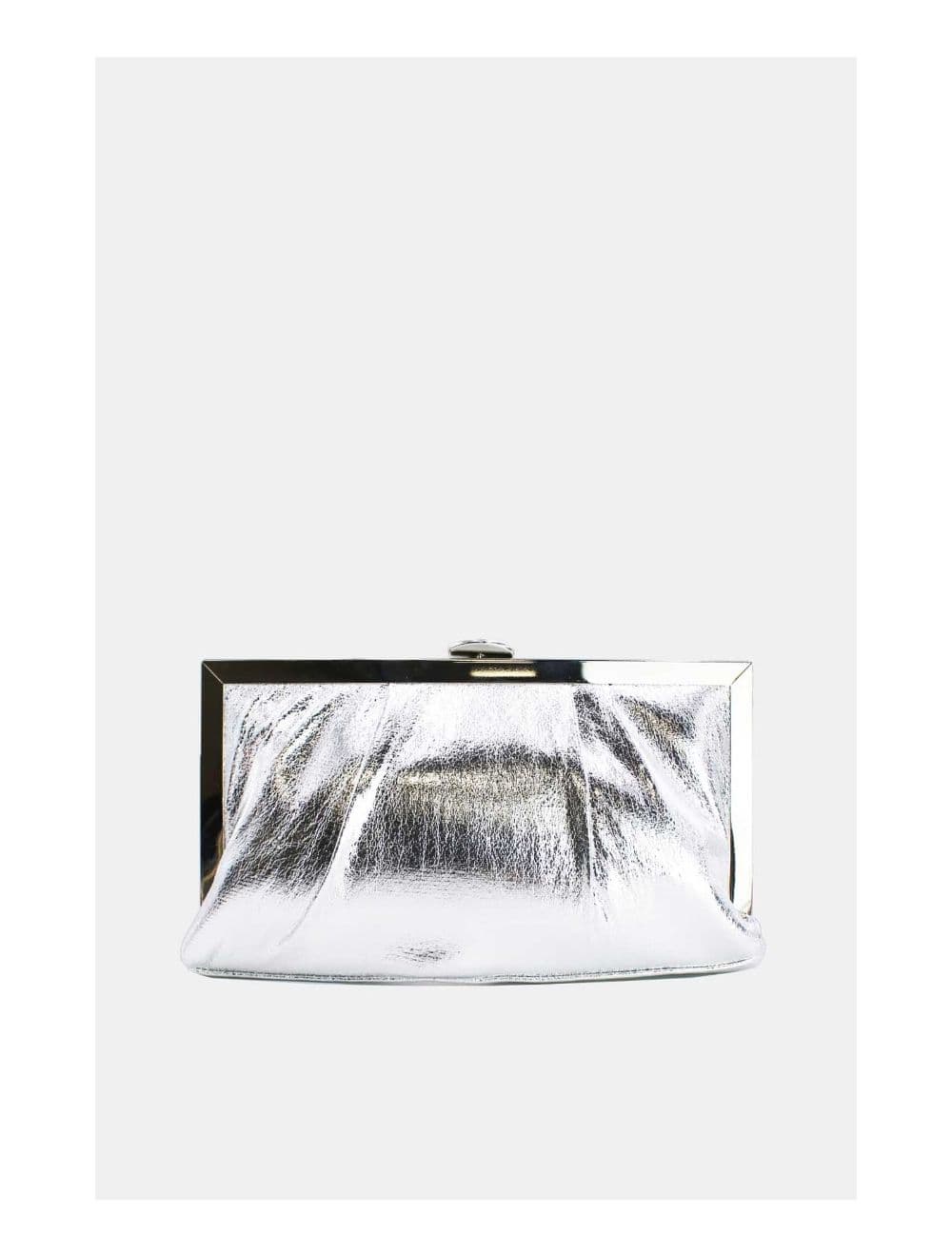Pochette Soirée ou Mariage Avec Bandoulière-19G-2812-Argent