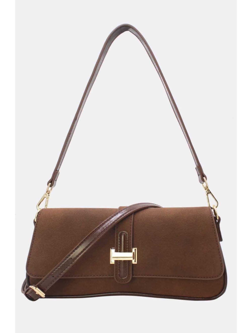 Sac Baguette Bandoulière 25B-6379-Café