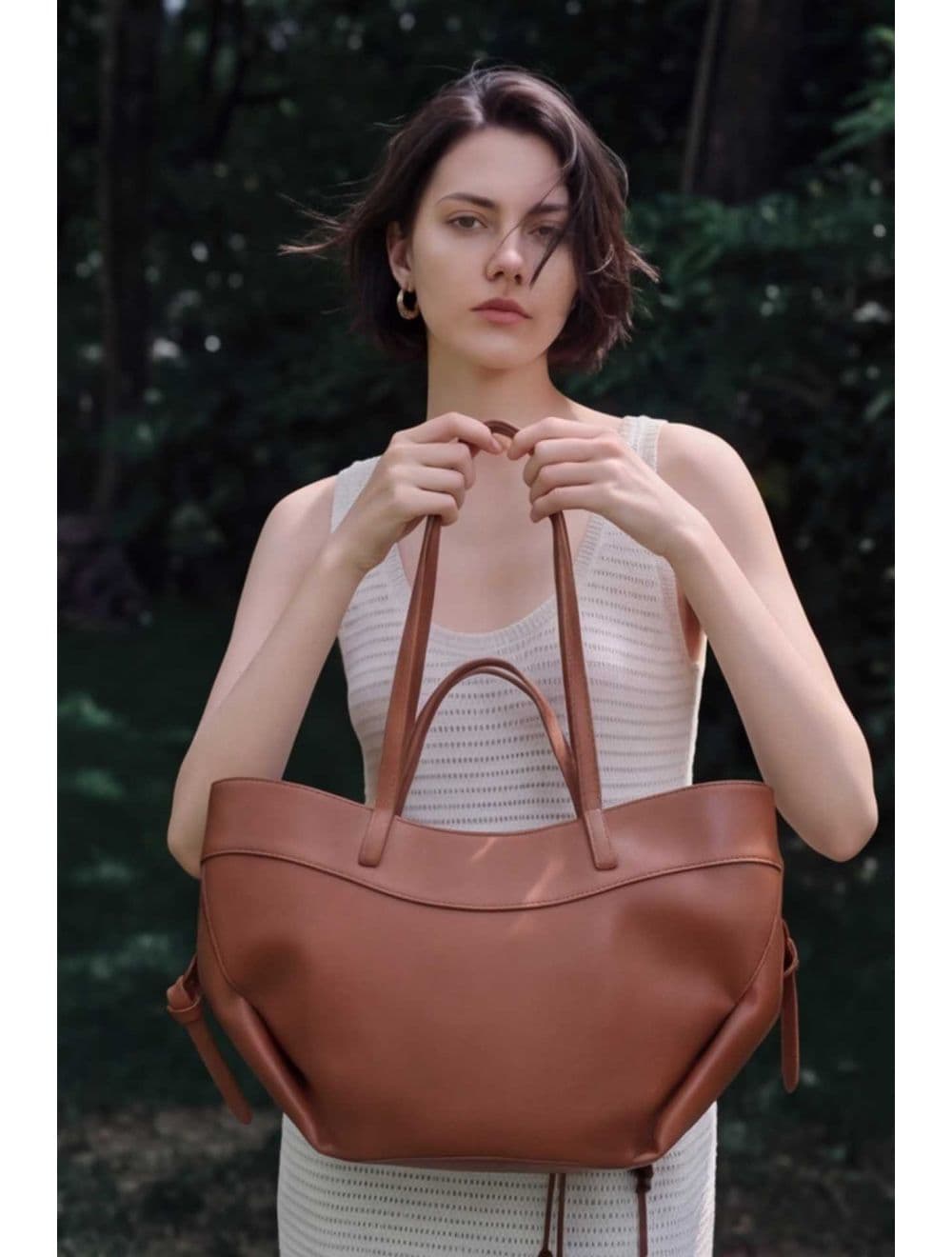 Sac Bandoulière et Porté Épaule 25B-6386-Brun