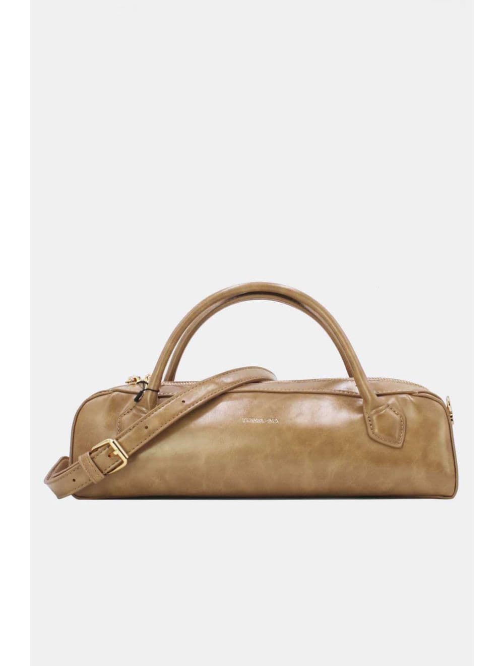 Sac Baguette Chic Effet Cuir Vernis 25P-6381-Kaki