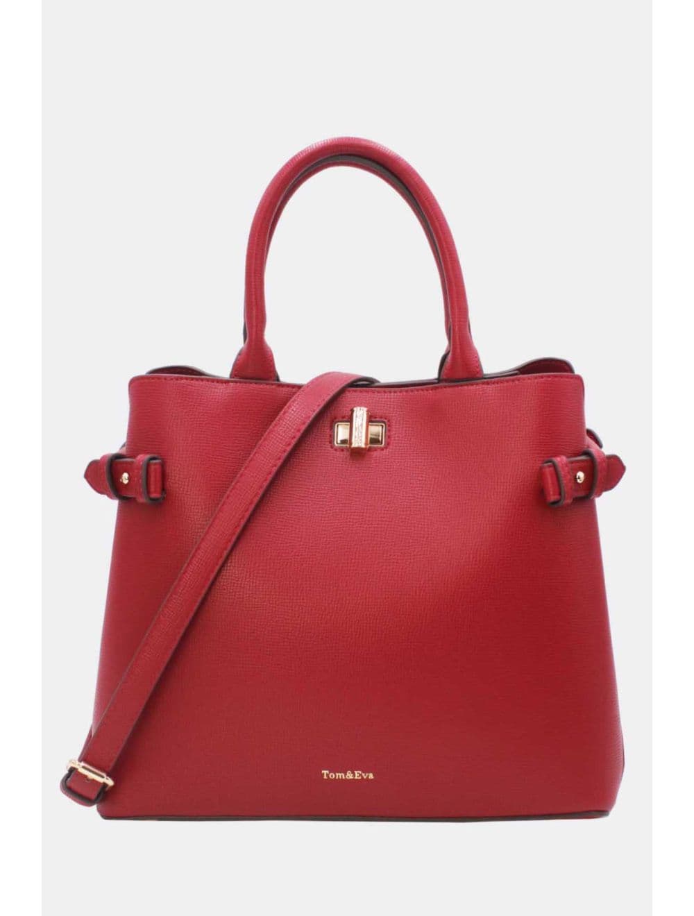 Sac à Main Rigide Minimaliste 25B-6343-Burgundy