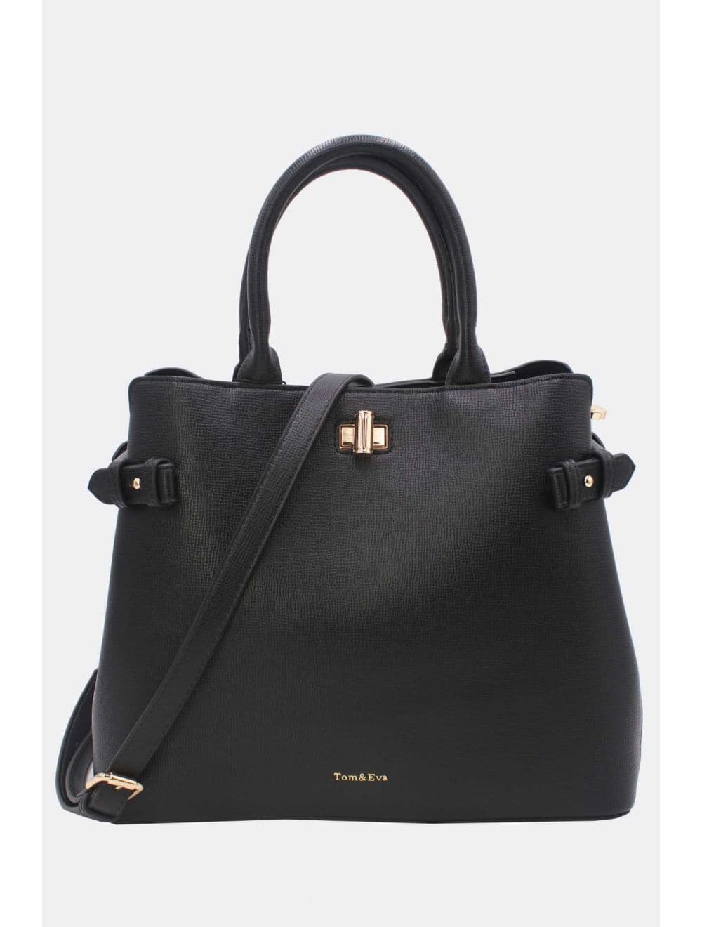 Sac à Main Rigide Minimaliste 25B-6343-Noir