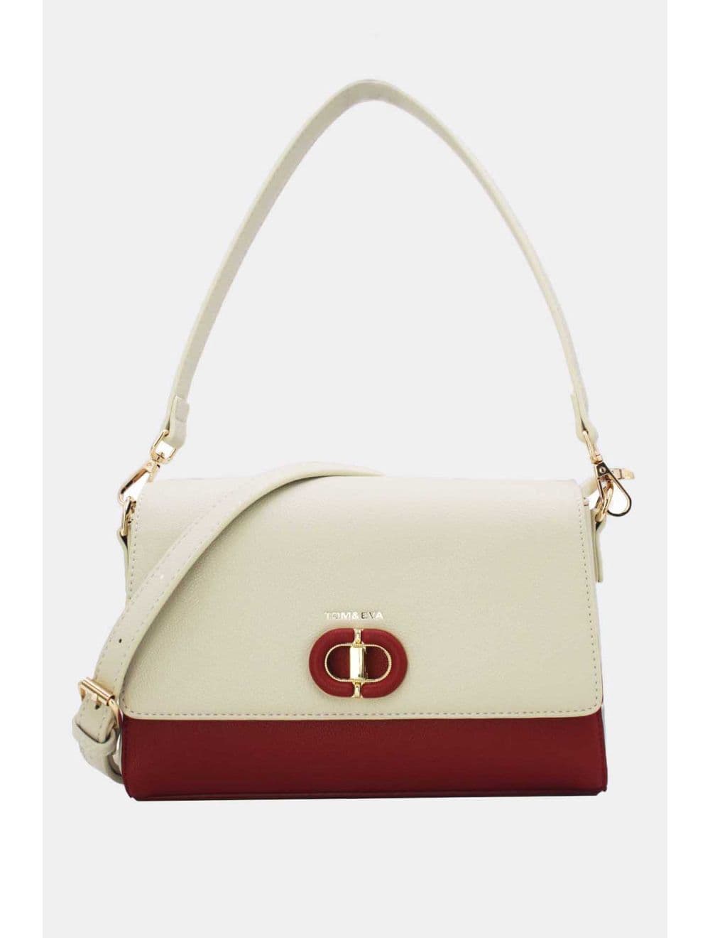 Sac Besace Minimaliste 25B-6217-Beige/RD