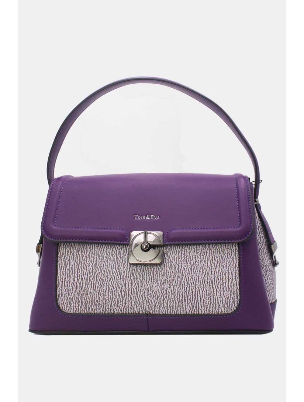 Sac Porté Épaule Bi-matière Femme 25B-6287-Violet