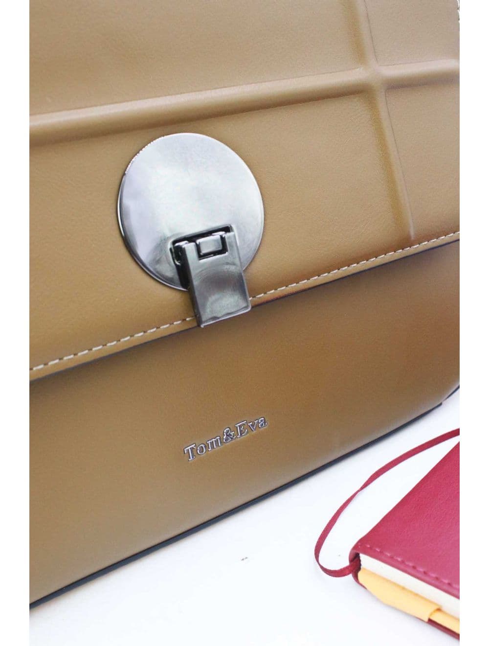 Sac Double Porté Bicolore 25B-6227-Taupe/Yellow