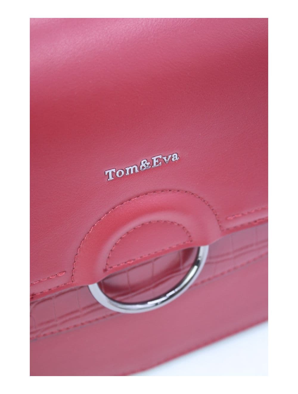 Sac Porté Épaule Femme Patchwork 24B-6031-Rouge