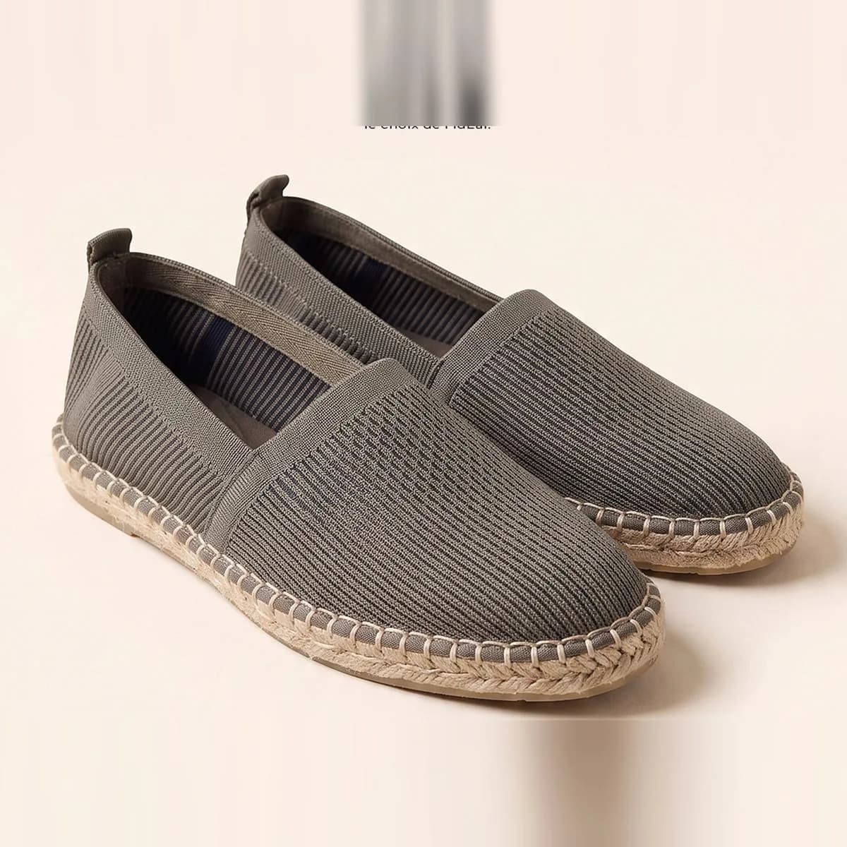 Zara — Espadrilles homme grises, pointure 44