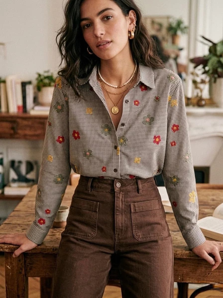 Chemise Sixtine Chocolat