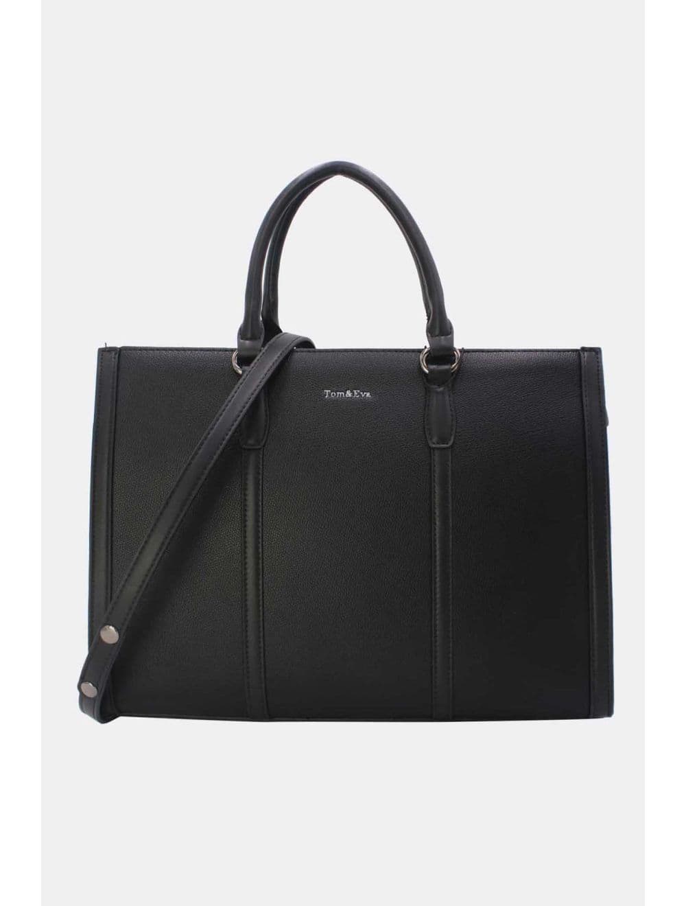 Grand Cabas Effet Cuir 25B-6348-Noir