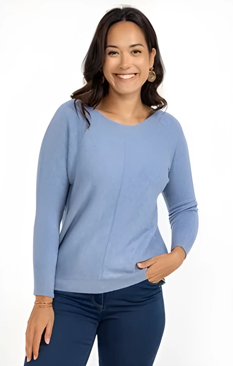 Pull chauve-souris – Bleu Ciel