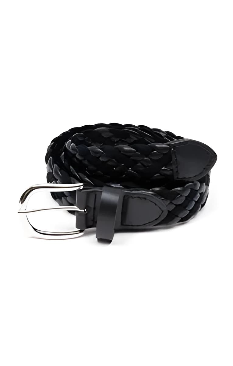 Ceinture tressée pantalon – Marine