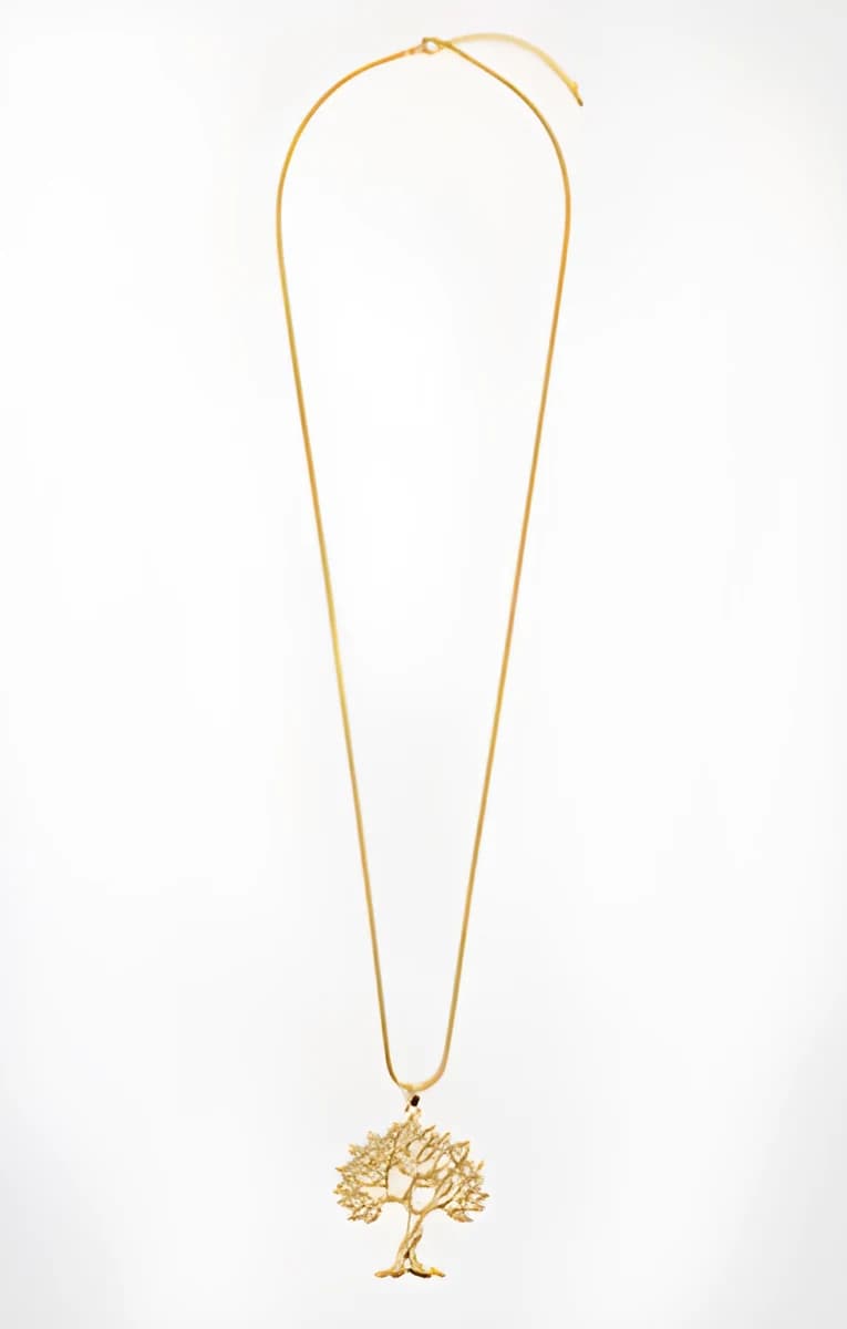 Sautoir pendentif arbre de vie – Or