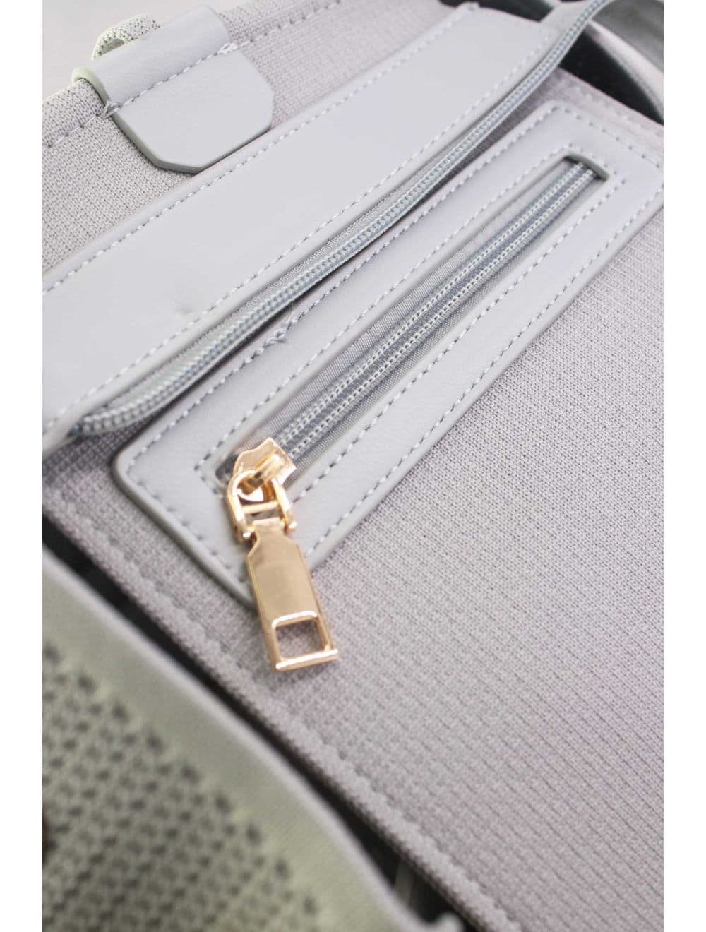 Sac Cabas Transformable En Maille 24B-6081#-Gris