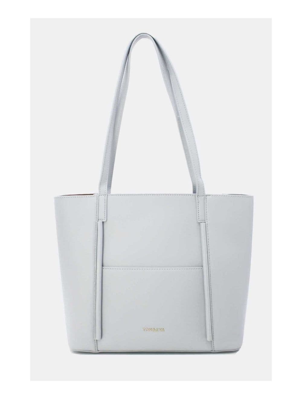 Sac à Main Cabas Minimaliste 23B-5845-Gris