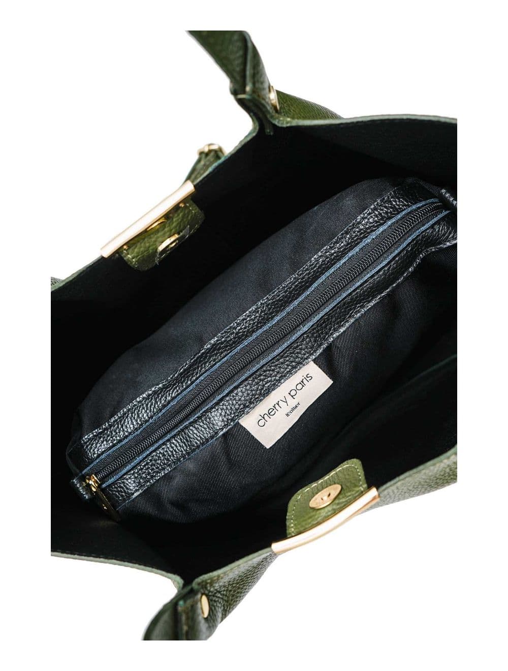 Sac à Main En Cuir de Vachette Grainé 4141 SHANON-KHAKI