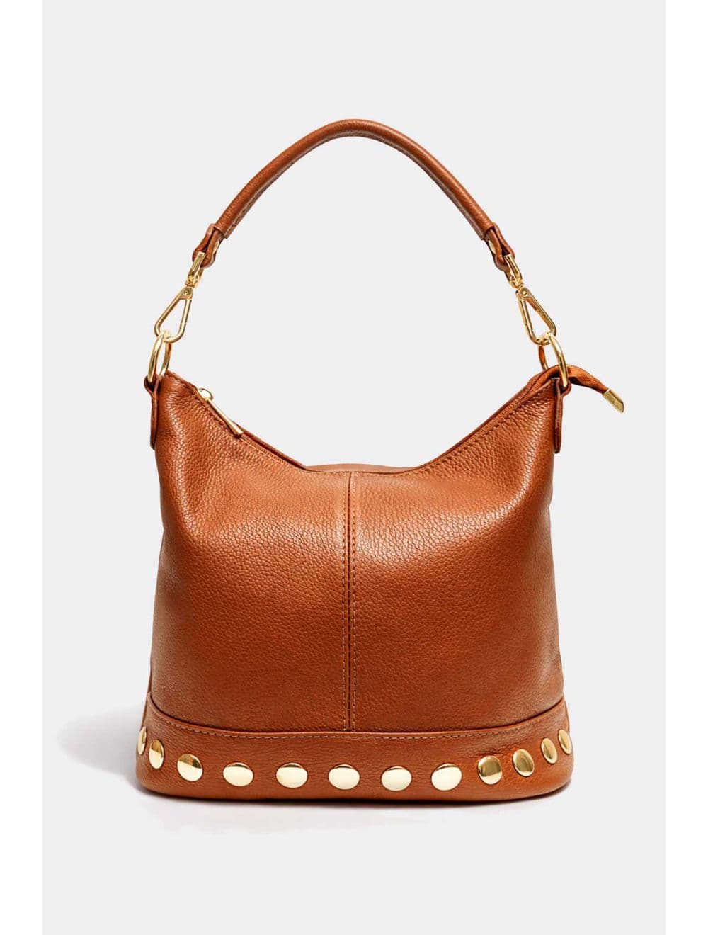 Sac Porté Épaule En Cuir Vachette Grainé 4197 NÉOLA-Cognac